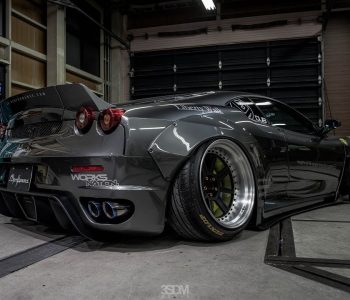Liberty Walk Ferrari F430 – R | Slammedenuff | 3SDM Alloy Wheels